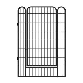 12 Panels Heavy Duty Metal Playpen with door,39.37"H Dog Fence Pet Exercise Pen for Outdoor-Does not support self pick up